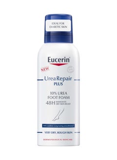 Eucerin UreaRepair Plus 10% Urea Foot Foam with Ceramide, Smoothes Callouses and Thickened Heels 150ml  - Image 3