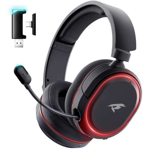 Valorise Wireless Gaming Headset, 7.1 Surround Sound, 2.4Ghz USB Gaming Headphones Bluetooth 5.4, 100-Hr Noise Canceling Mic RGB Light, Wireless Headset for PC PS5 PS4 Mac Switch, ONLY Wired Mode Suit for Xbox - Image 1