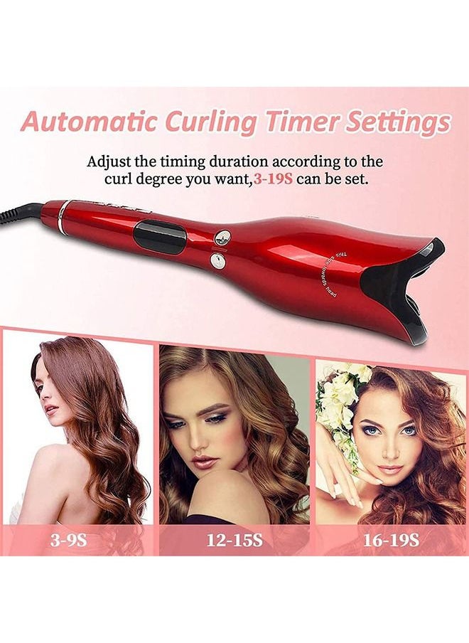 Yolu - Professional Hair Curling Iron  Auto Rotating Hair Curler Styling Tool With Temperature Display and Timer - Image 1