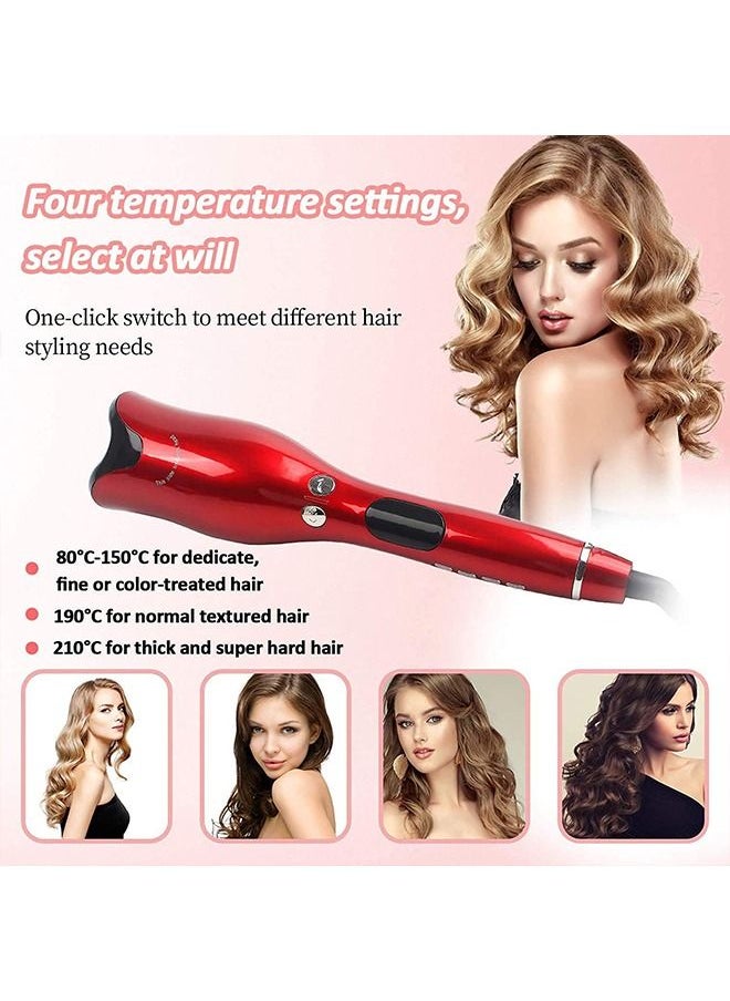 Yolu - Professional Hair Curling Iron  Auto Rotating Hair Curler Styling Tool With Temperature Display and Timer - Image 1