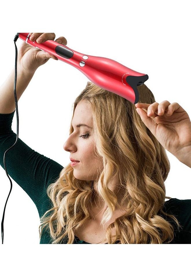 Yolu - Professional Hair Curling Iron  Auto Rotating Hair Curler Styling Tool With Temperature Display and Timer - Image 1