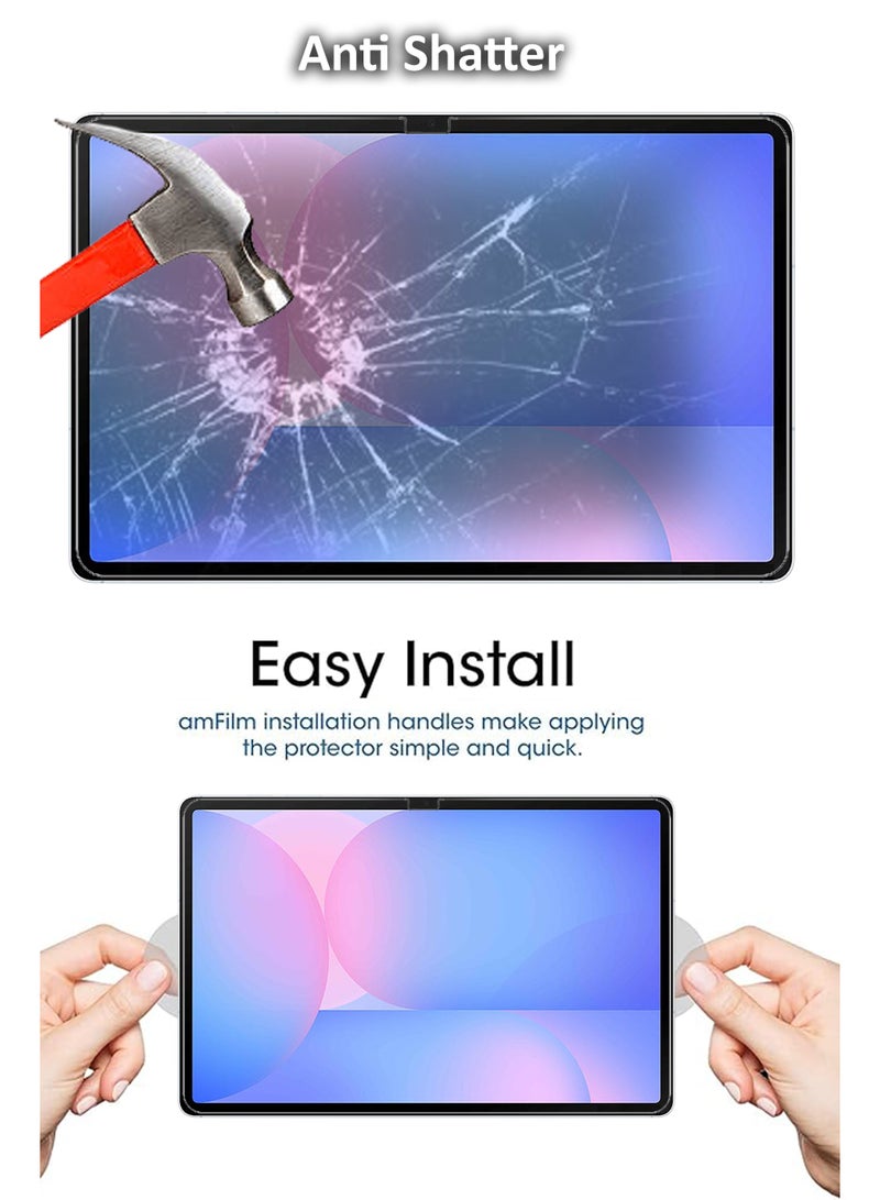 Samsung Galaxy Tab S10 FE Plus 13.1 inches Tempered Glass Screen Protector – High Transparency, Delicate Touch, Anti-Explosion, Smooth Arc Edges, Easy Installation, Screen Protector for Samsung Galaxy Tab S10 FE Plus 13.1 inches - Image 2