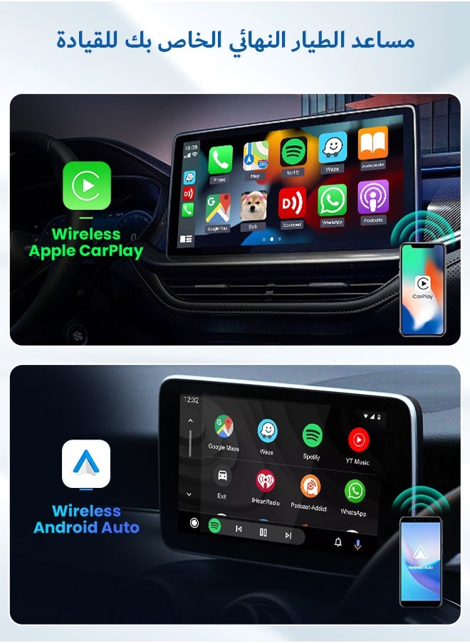 Carlinkit 2025 CarlinKit MINI5C PRO Wireless CarPlay&Android Auto Wireless Adapter 2-in-1 Stable&Fast-Connect USB Dongle Car Tools A/C port switch  - Image 5