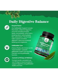 Natures Craft Ox Bile Salts for Gallbladder Support - Purified Bile Salts Supplement with Pancreatin Digestive Enzymes Ox Bile & Betaine HCL - Ox Bile Supplements for No Gallbladder & Digestive Health - 2 Months  - Image 2