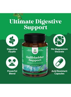 Natures Craft Ox Bile Salts for Gallbladder Support - Purified Bile Salts Supplement with Pancreatin Digestive Enzymes Ox Bile & Betaine HCL - Ox Bile Supplements for No Gallbladder & Digestive Health - 2 Months  - Image 5