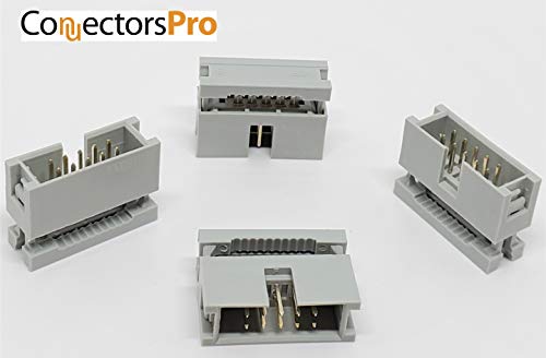 Pc Accessories - Connectors Pro 10-Pack 2X5 10P Dual Rows 2.54mm 0.1" Pitch Shrouded IDC Male Header, 10 Pins Connectors - Image 4
