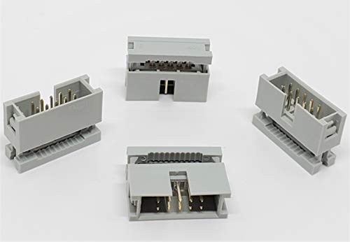 Pc Accessories - Connectors Pro 10-Pack 2X5 10P Dual Rows 2.54mm 0.1" Pitch Shrouded IDC Male Header, 10 Pins Connectors - Image 1