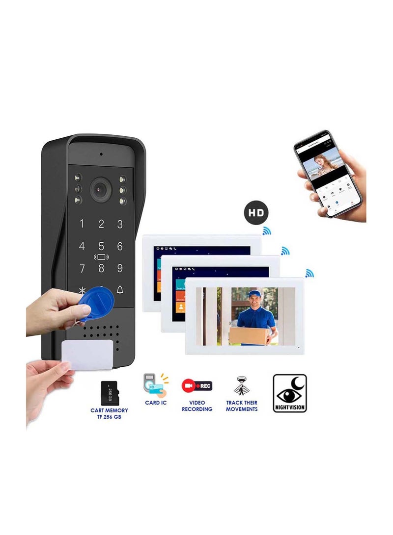 اريب محطة انتركم خارجية ذكية من AREB – مزودة بكاميرا عالية الدقة، تدعم الوصول اللاسلكي، وتوفّر تحكمًا آمنًا في فتح الأبواب، لتعزيز أمان المنزل أو المكتب. - Image 4