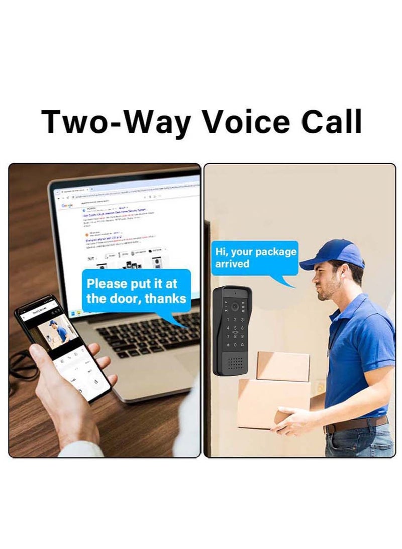 اريب محطة انتركم خارجية ذكية من AREB – مزودة بكاميرا عالية الدقة، تدعم الوصول اللاسلكي، وتوفّر تحكمًا آمنًا في فتح الأبواب، لتعزيز أمان المنزل أو المكتب. - Image 5