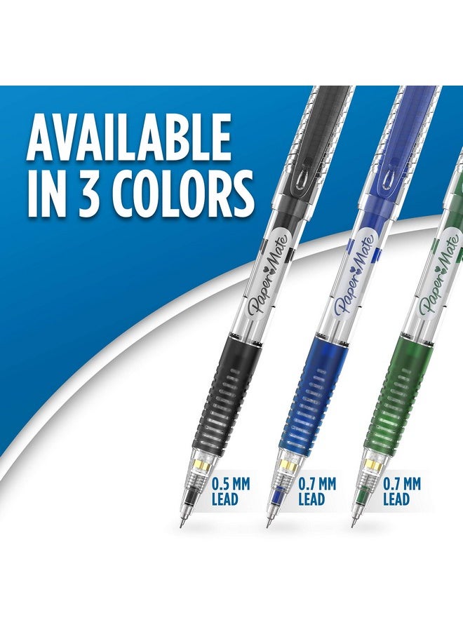 Paper Mate Clearpoint Breakresistant Mechanical Pencils Hb 2 Lead (0.5Mm) 2 Pencils (Black) 1 Lead Refill Set 2 Erasers  - Image 5