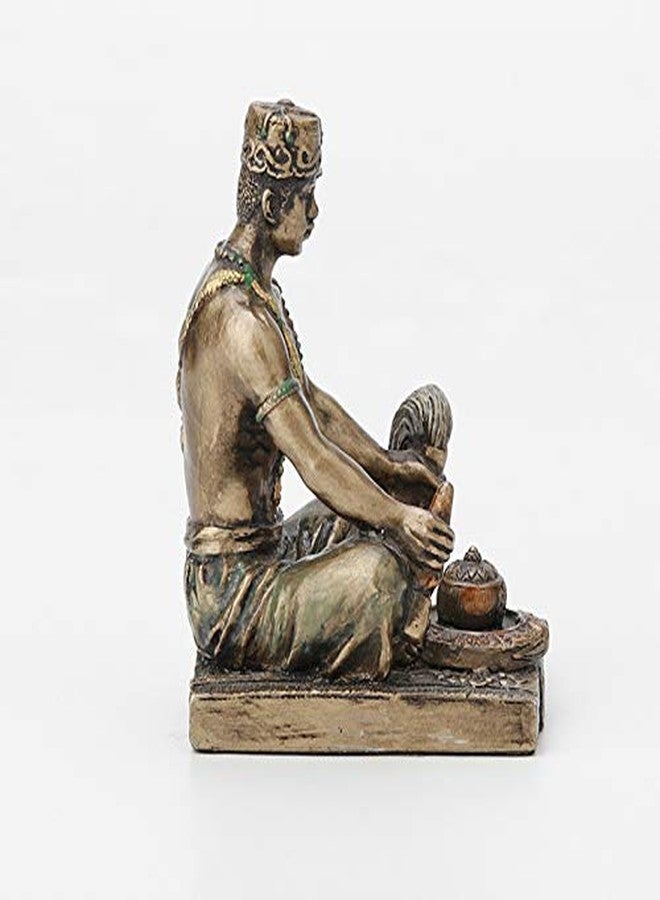 Veronese Design 2 1/2 Inch Orunla Santeria Orisha God of Wisdom, Destiny and Prophecy Cast Resin Hand Painted Antique Bronze Finish Statue Home Decor - Image 5