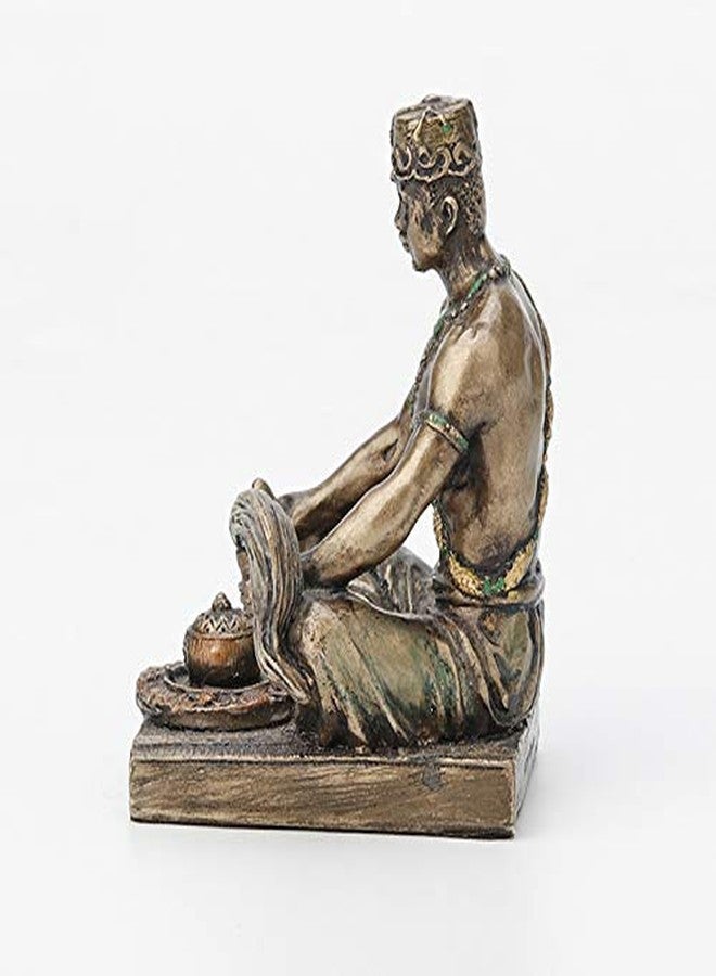 Veronese Design 2 1/2 Inch Orunla Santeria Orisha God of Wisdom, Destiny and Prophecy Cast Resin Hand Painted Antique Bronze Finish Statue Home Decor - Image 3