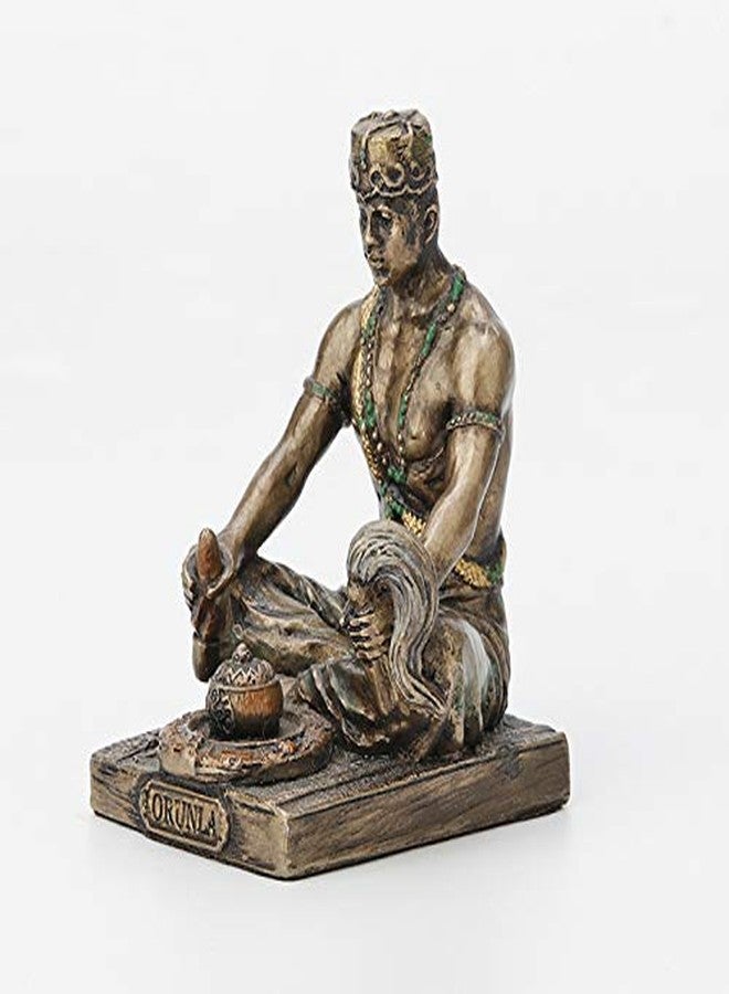 Veronese Design 2 1/2 Inch Orunla Santeria Orisha God of Wisdom, Destiny and Prophecy Cast Resin Hand Painted Antique Bronze Finish Statue Home Decor - Image 2