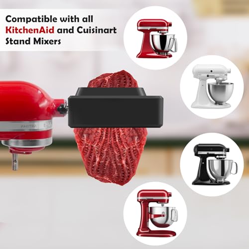 Taladad Meat Tenderizer for All Kitchen Aid Household Mixer,Meat Tenderizer Machine Attachment for Kitchen Aid Stand Mixers Accesssories (Black) - Image 3