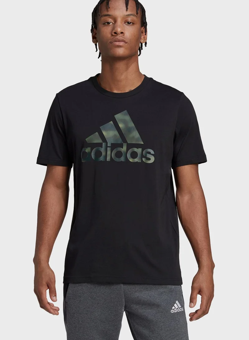 Adidas Camo Logo T-Shirt