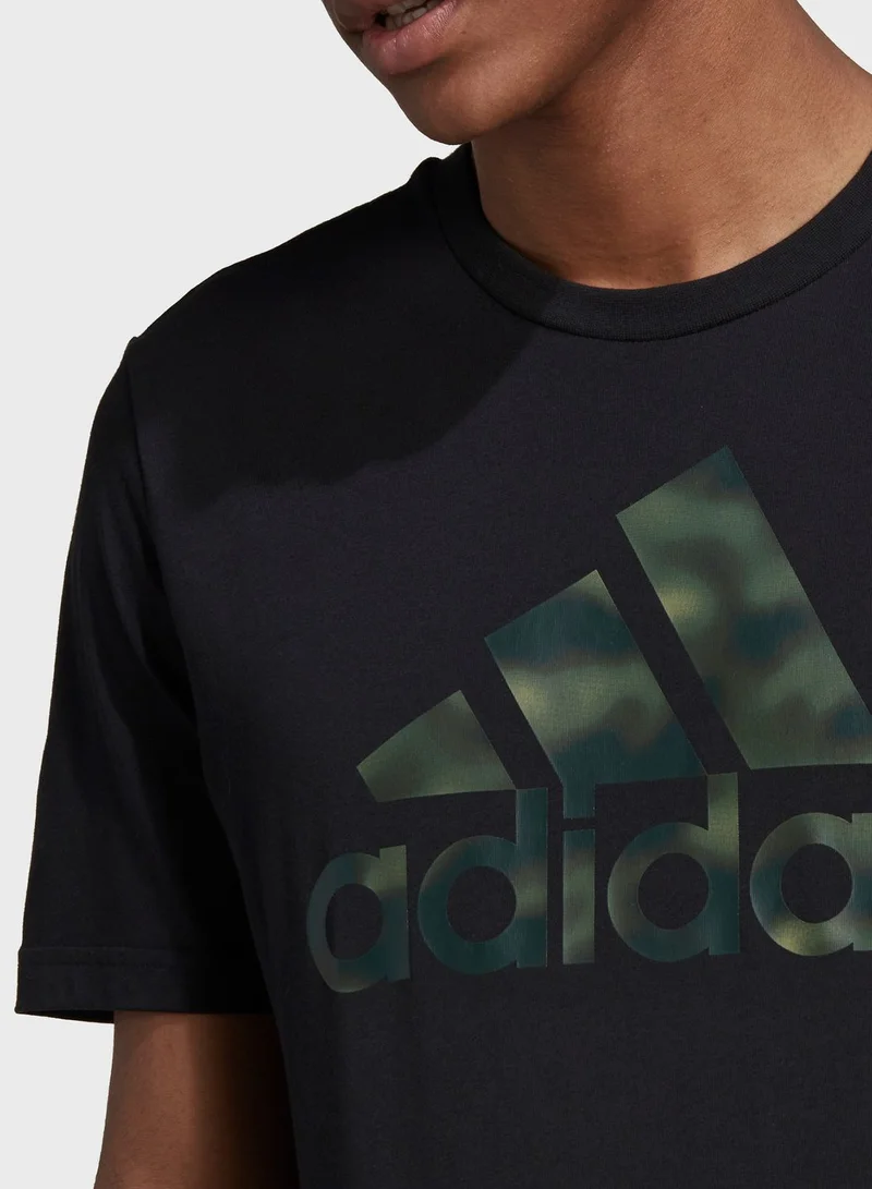 Adidas Camo Logo T-Shirt