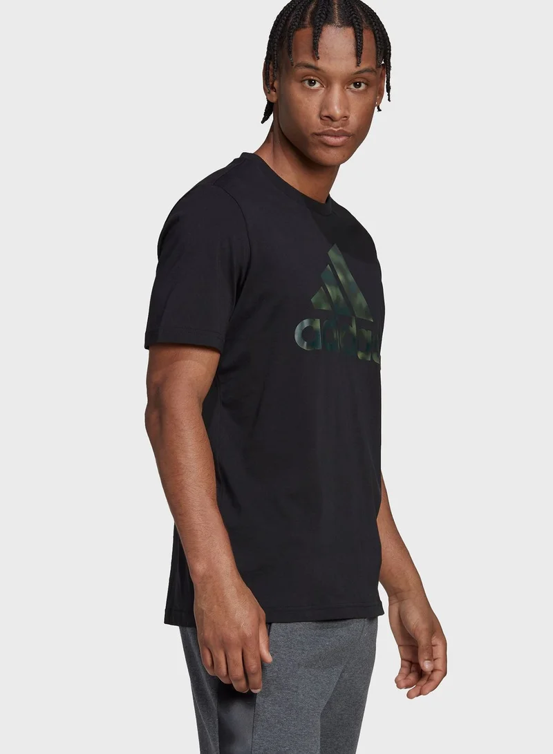 Adidas Camo Logo T-Shirt
