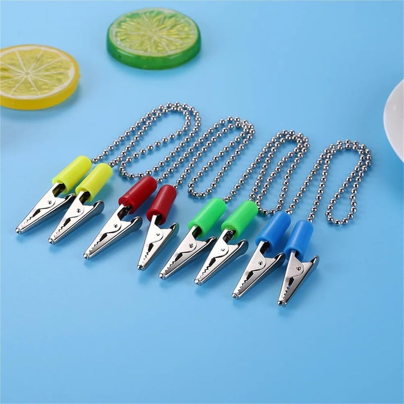 Reusable Race Bib Clips 25pcs Flexible Oral Scarf Clips for Dental Clinic Red - Image 5