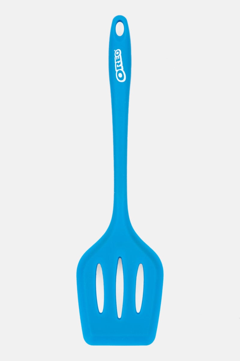 Oreo Silicone Slotted Turner, Blue - Image 1