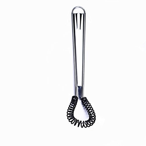 i Kito Stainless Steel Mini Spring Egg Beater Silicone Whisk Magic Hand Held Sauce Stirrer Blender Milk Frother Foamer Coffee Mixer (Silicone Coil) - Image 2