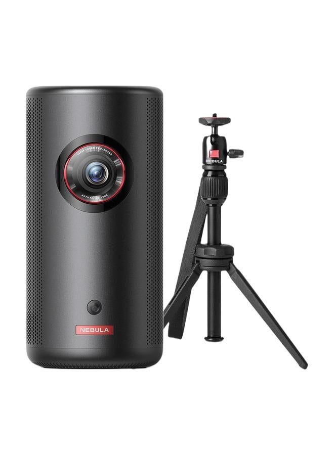 Nebula نيبولا أنكر نيبولا كابسول 3 ليزر 1080p، ذكي، واي فاي، بروجيكتور ميني، أسود، بروجيكتور محمول، دولبي ديجيتال، بروجيكتور ليزر، تركيز تلقائي، صورة 120 بوصة، بطارية مدمجة، 2.5 ساعة من وقت التشغيل (حزمة) - Image 1