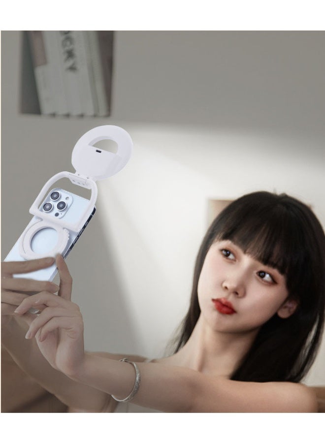 general LED Selfie Vlog Rings Light With Kickstand For iPhone 17 16 15 14 3 Modes Brightness Filling Adjustableb - Image 2