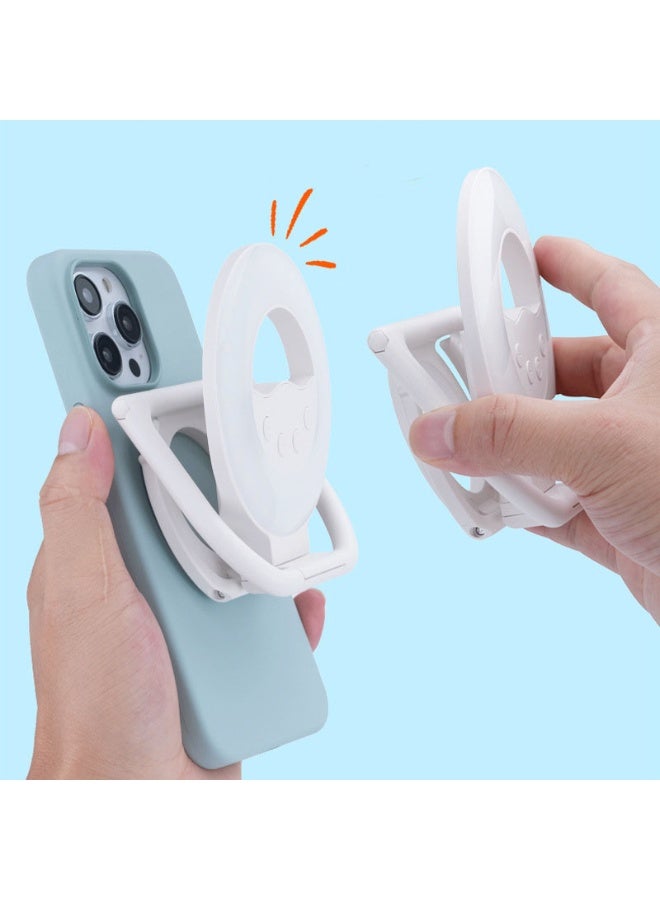 general LED Selfie Vlog Rings Light With Kickstand For iPhone 17 16 15 14 3 Modes Brightness Filling Adjustableb - Image 5