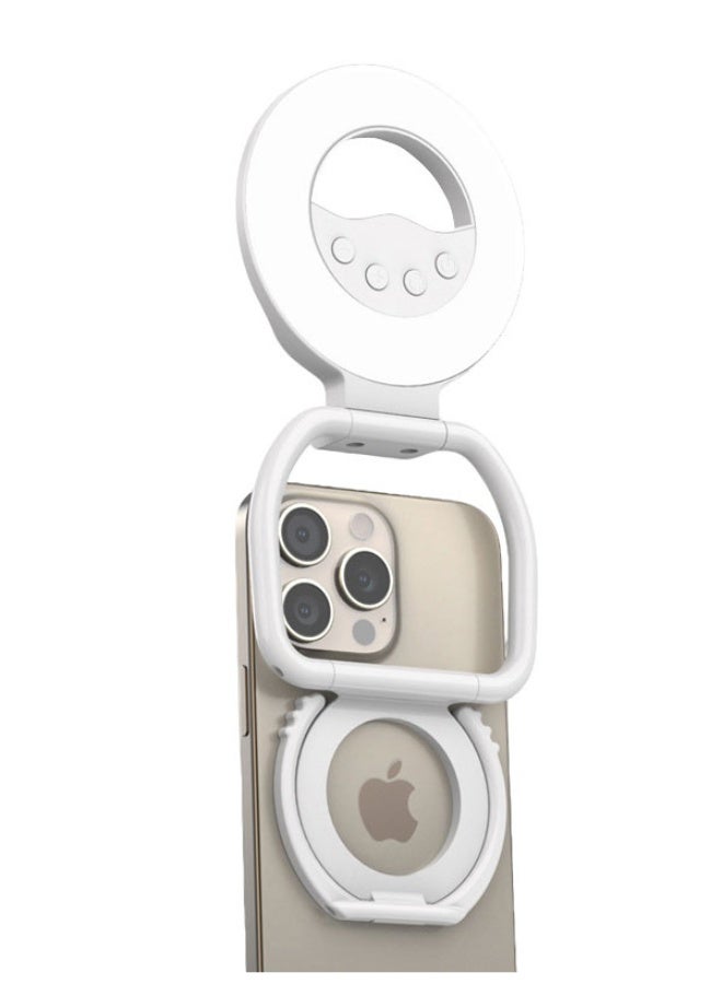 general LED Selfie Vlog Rings Light With Kickstand For iPhone 17 16 15 14 3 Modes Brightness Filling Adjustableb - Image 1