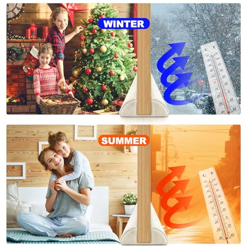GDHOMM Door Draft Stopper for Bottom of Door, Adjustable Door Sweep Door Draft Blocker Door Gap Filler, Energy Saving, Keeps Sound Draft Light Out - Fits 30” to 36” Door - Image 5