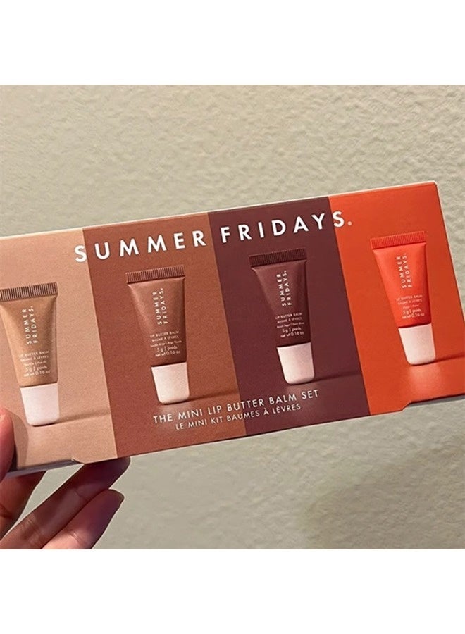 SUMMER FRIDAYS The Mini Lip Butter Balm Set,Hydrating & Shiny Lip Treatment, 4 X 5g - Image 5