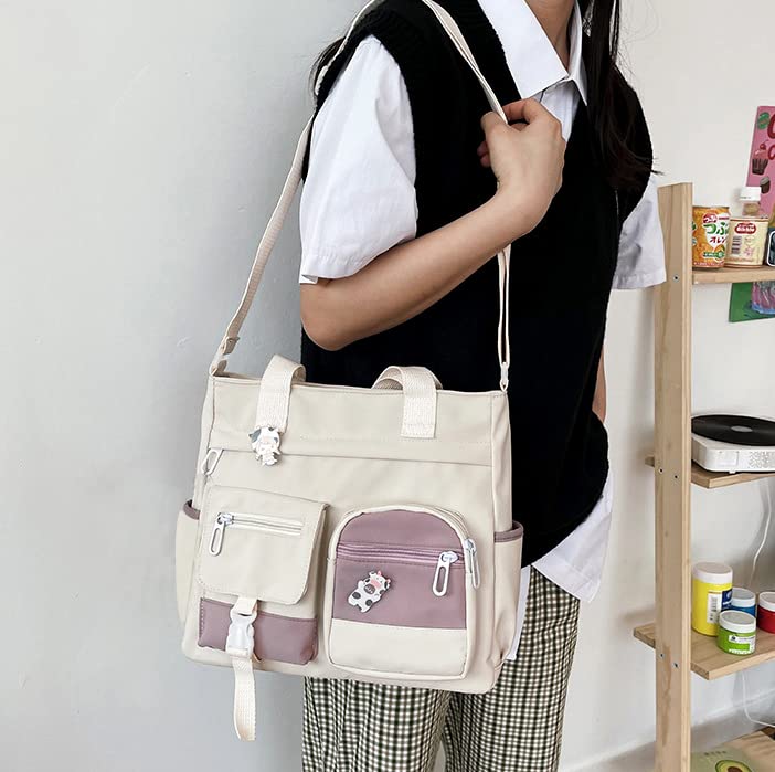 Phaoullzon Crossbody Cute Bag for Teens Kawaii Messenger Purse Nylon Shoulder Tote Bags - Image 3