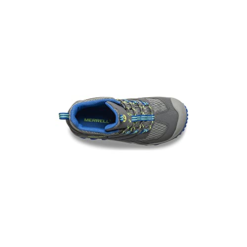 Merrell Chameleon 7 Access MID WTRPF Hiking Boot, Grey/Blue, 1 US Unisex Little Kid - Image 3