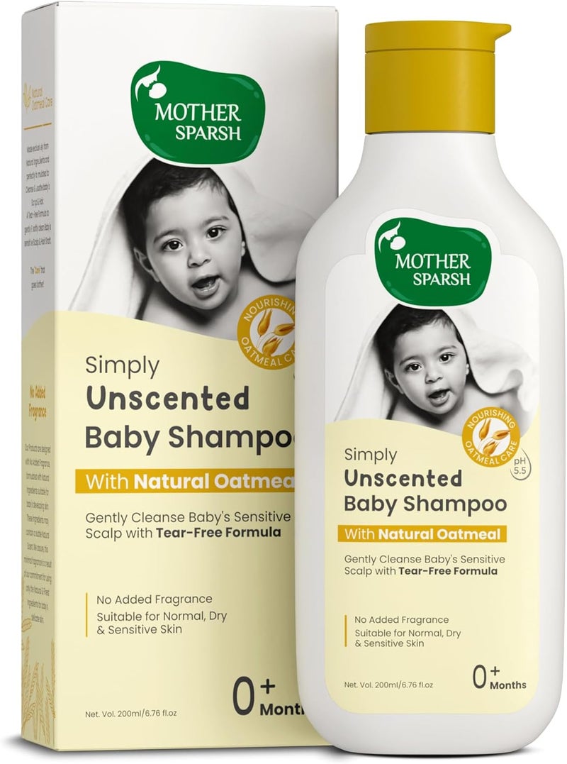 Mother Sparsh Simply Unscented Baby Shampoo 200ml - Image 2