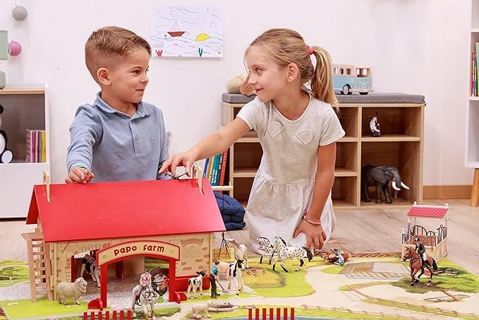 Papo  HandPainted  Tinker and her Young Rider  51572  Horses  Animals  Collectible  for Children  Suitable for Boys and Girls from 3 Years Old - Image 3