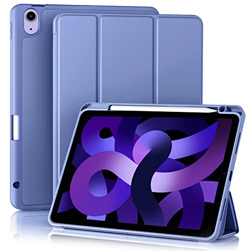 Akkerds Compatible with iPad Air 11 Inch Case 7th/6th Generation (M3/M2) 2025/2024, for iPad Air 5th/4th Generation Case 10.9 Inch 2022/2020 with Pencil Holder[Auto Sleep/Wake], BluePurple - Image 1