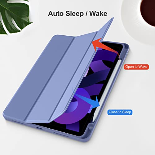Akkerds Compatible with iPad Air 11 Inch Case 7th/6th Generation (M3/M2) 2025/2024, for iPad Air 5th/4th Generation Case 10.9 Inch 2022/2020 with Pencil Holder[Auto Sleep/Wake], BluePurple - Image 5