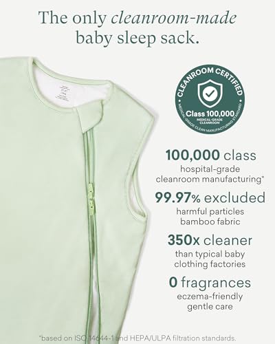 PurComfy Supersoft Sleep Sack 1.0 TOG, Premium Bamboo Viscose Baby Sleeping Bag, 2-Way Safe Zipper Sleep Sacks 15-24 Months (Sage) - Image 4