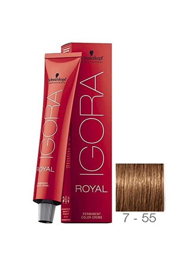 Schwarzkopf صبغة شعر احترافية من إيجورا رويال 755 أشقر متوسط ذهبي إضافي 60 جرام  - Image 1