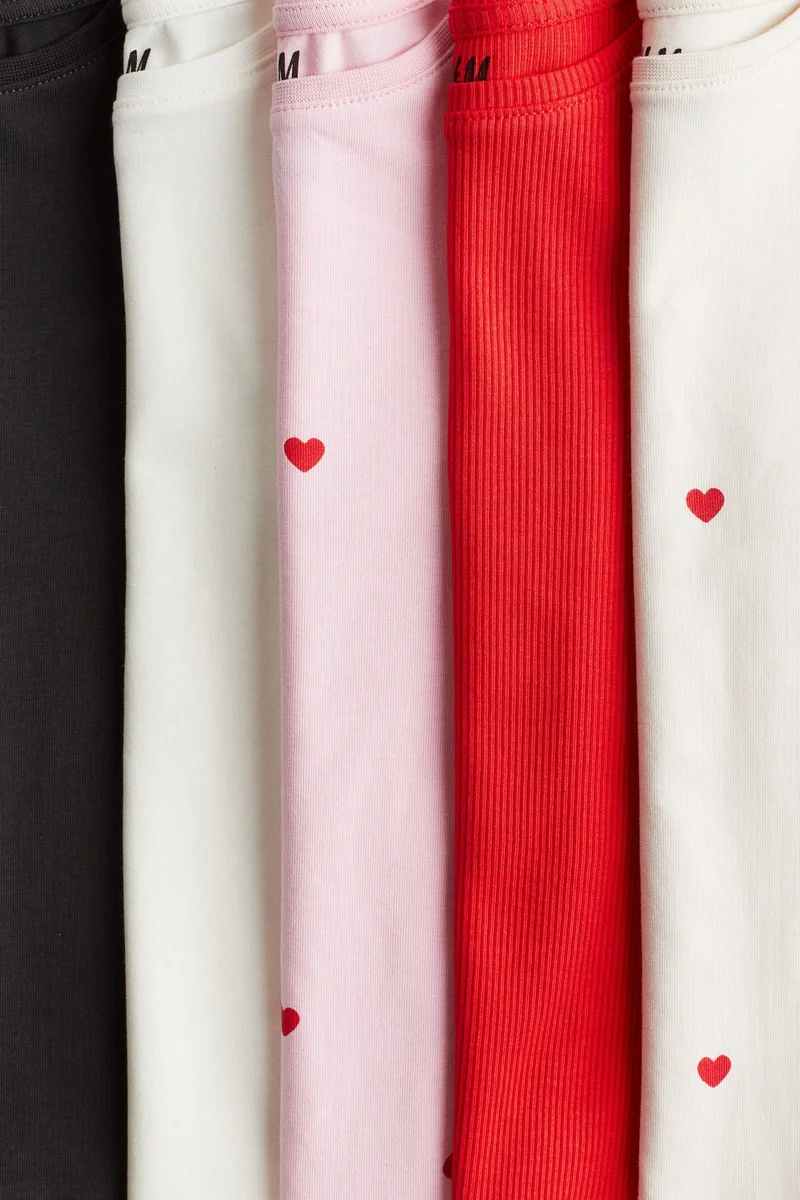 H&M 5-Pack Jersey Tops