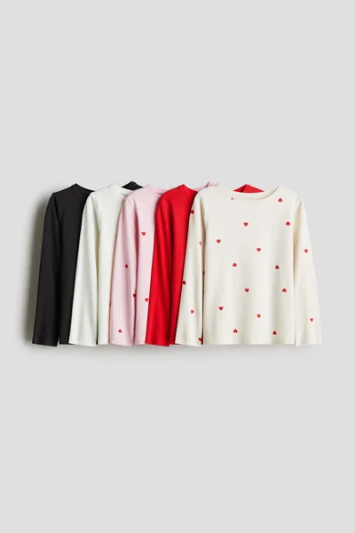 H&M 5-Pack Jersey Tops