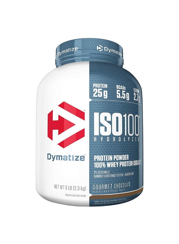ديماتيز Dymatize ISO 100, Gourmet Chocolate, 71 Servings - 2.3 Kg - Image 1
