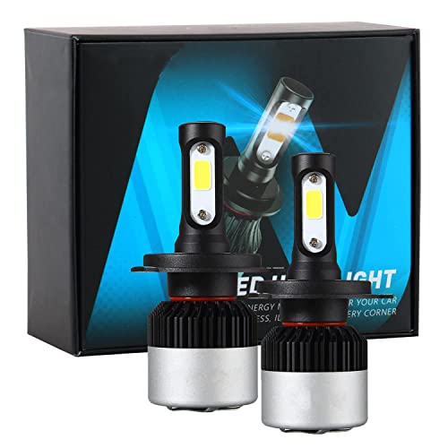 Asryd (2 Year Warranty) Genuine H4 Hi/Low Beam 9000LM 6500K 72 W LED Automotive Headlight Bulbs Auto Conversion Driving Lamp (Cool White) (H4 (Pack of 2)) - Image 1