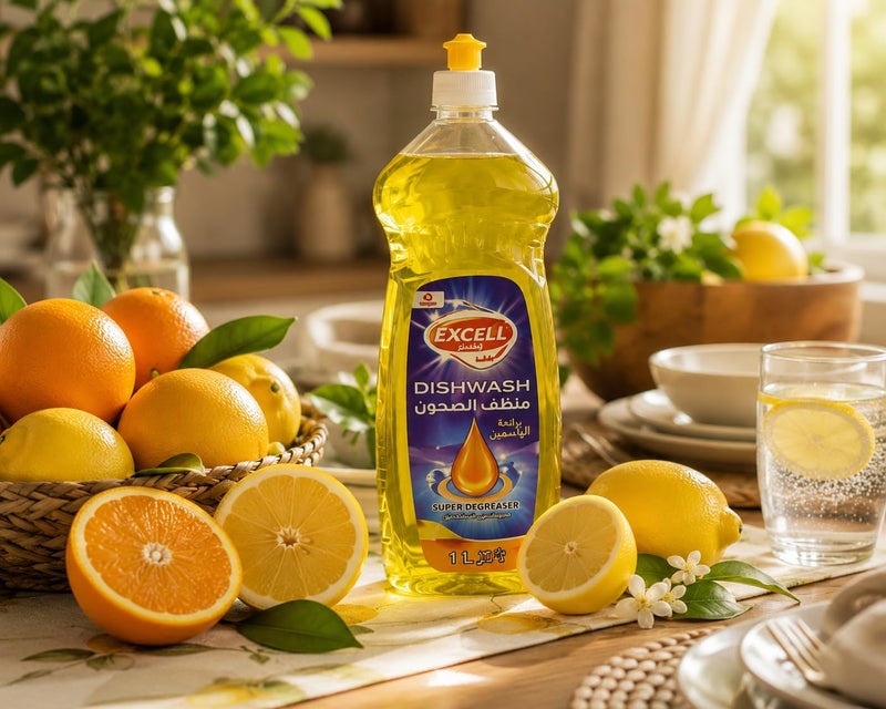 Servewell EXCELL Dishwash Liquid 1L - Super Degreaser with Lemon Scent - Image 4