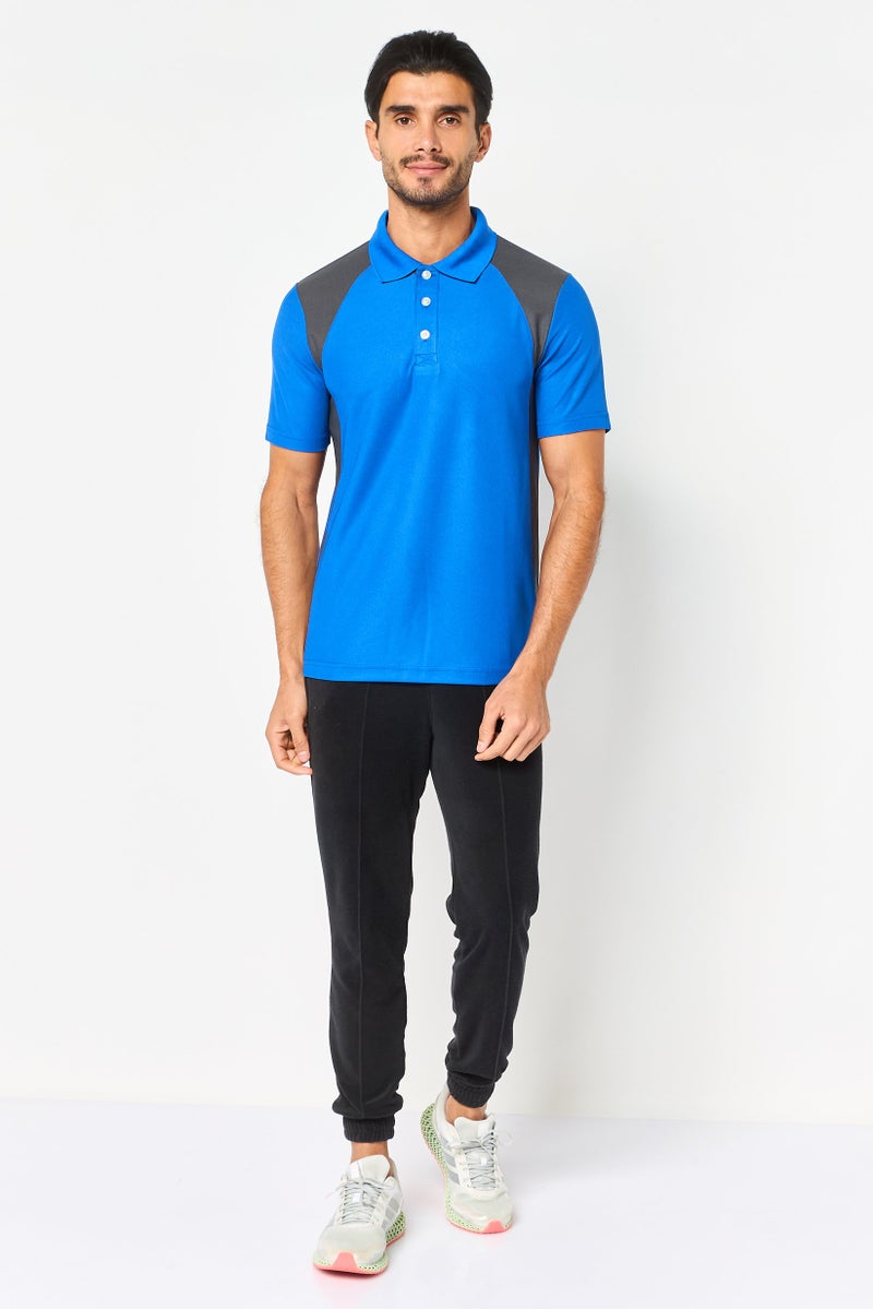 PUMA Men Sportswear Fit Short Sleeve Dezire Outdoor Polo Shirt, Royal Blue - Image 4