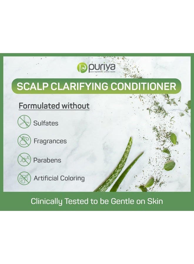 Puriya Sulfate Free Hair Conditioner with Tea Tree Oil, Moisturizing Treatment for Dry, Itchy, Flaky Scalp and Damaged Hair, For Men and Women, 16 Ounce - Image 3