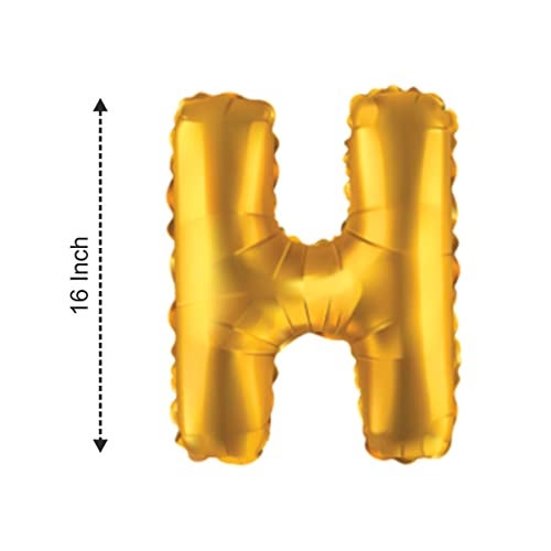 JUST PARTY Gold Letters Alphabets Foil Balloons for Birthday/Anniversary/Bachelorette/Wedding/Farewell & Other Ocassions, Make Your Own Custom Phrase - Image 3