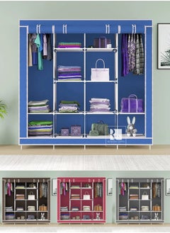 Roman Gifts 4 Doors Portable Foldable Wardrobe with Non Rustable Metal Pipes  - Image 2
