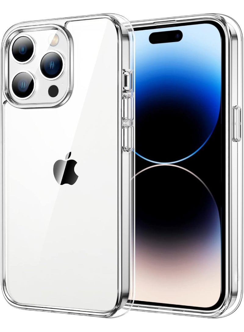 Rock Pow Case for iPhone 16 Pro 6.3-Inch, Non-Yellowing Shockproof Phone Bumper Cover, Anti-Scratch Clear Back - Image 1