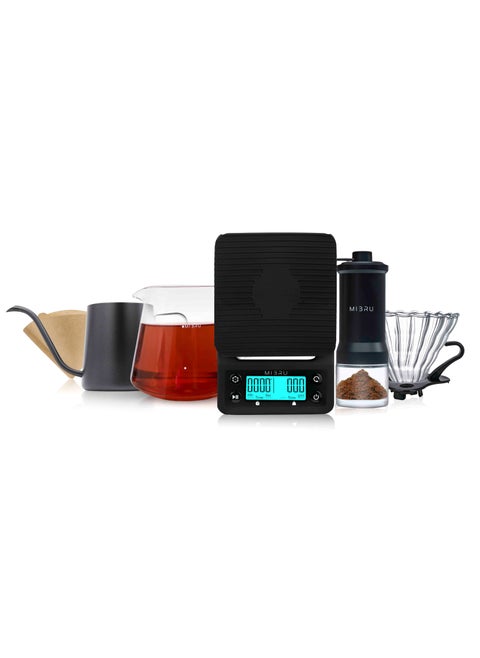 Coffee Drip Set With Grinder 6 in 1 Professional Coffee Machine With V60 System