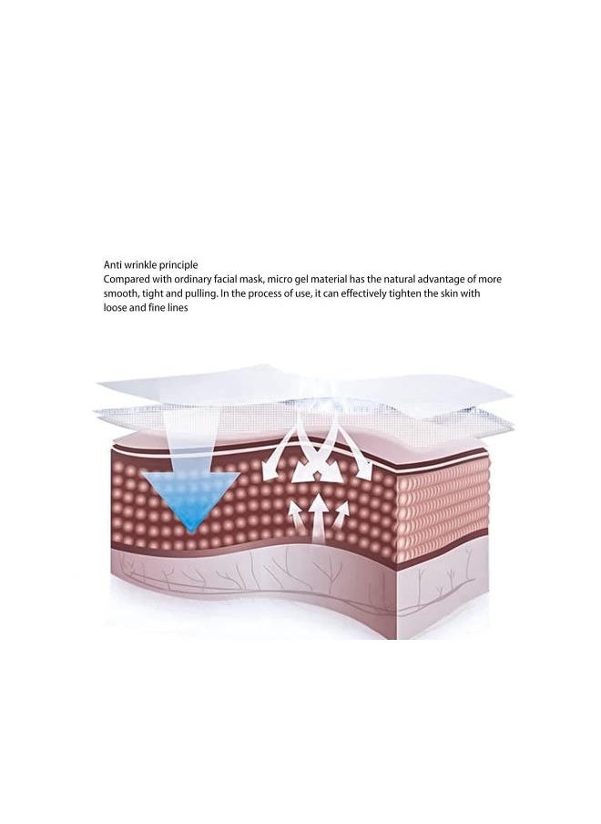 Generic - Hyaluronic Acid Microcrystalline Lifting Decree Patch, Beauty Face Nutrition Wrinkle Removal Lift Sticker, Instant Beauty Nasolabial Folds Anti-Wrinkle Mask Anti Aging Stickers Face (5Pairs) - Image 1
